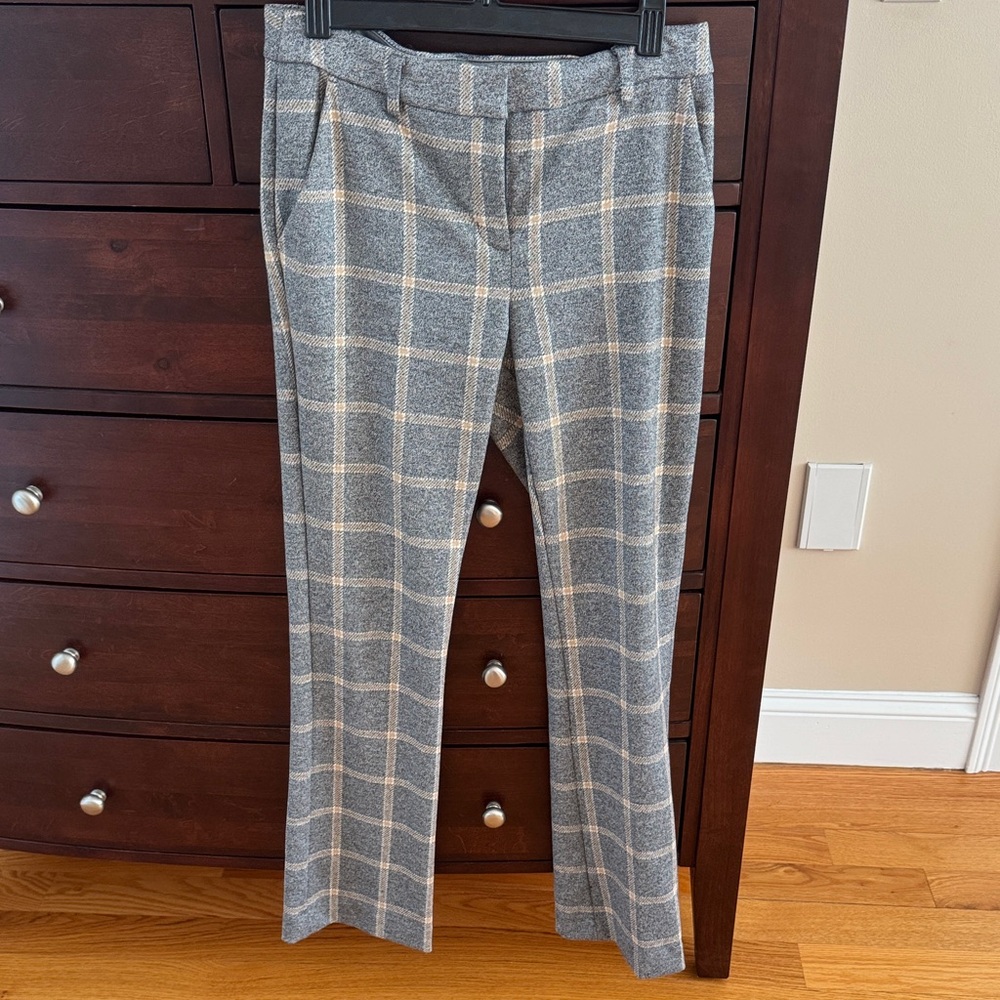 Gray Plaid Trousers